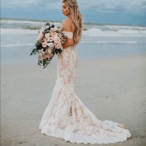 Anne Barge 617 Mermaid Off-Shoulder Wedding Dress